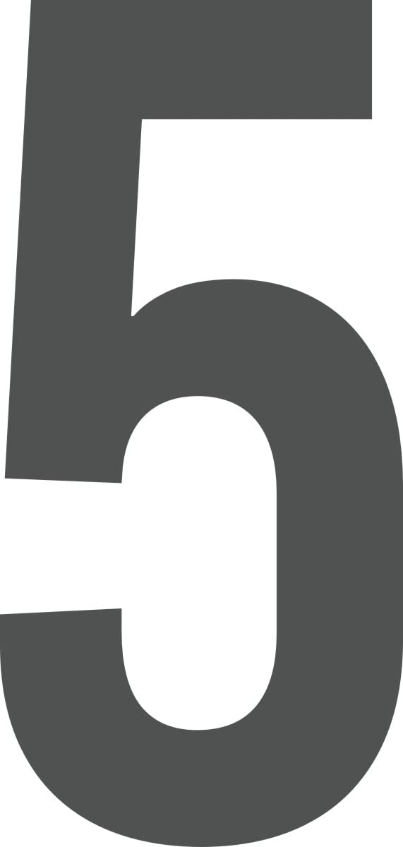 ShirtInStyle Zahlen selbsklebende Aufkleber, von 2-50cm Höhe, Mülltone, Haustür, Basteln, Boote, Nummern, Kennzeichen, Türen, Hausnummer, Bootsnummer, Zahl 5-50cm, Farbe dunkelgrau ShirtInStyle Zahlen selbsklebende Aufkleber, von 2-50cm Höhe, Mülltone, Haustür, Basteln, Boote, Nummern, Kennzeichen, Türen, Hausnummer, Bootsnummer, Zahl 5-50cm, Farbe dunkelgrau von ShirtInStyle