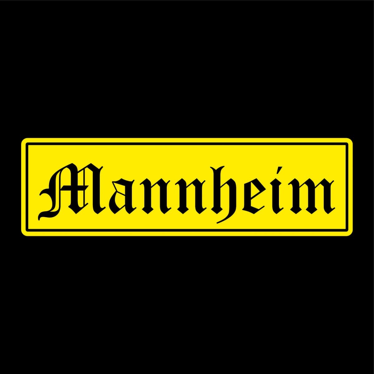 Shirtblaster Mannheim Städte Auto Aufkleber Sticker 5cm x 17cm von Shirtblaster