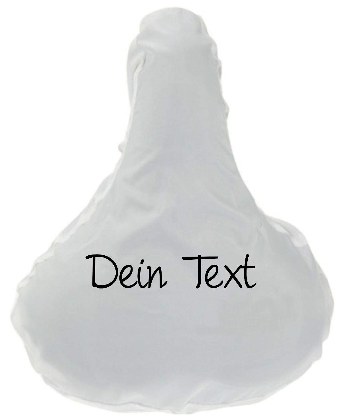 ShirtInStyle Premium Schonbezug Sattelbezug Sattelschutz mit deinem Wunschtext veredelt, Fahrrad, Schutz, Bezug, Hülle, Farbe Weiß ShirtInStyle Premium Schonbezug Sattelbezug Sattelschutz mit deinem Wunschtext veredelt, Fahrrad, Schutz, Bezug, Hülle, Farbe Weiß von Shirtinstyle