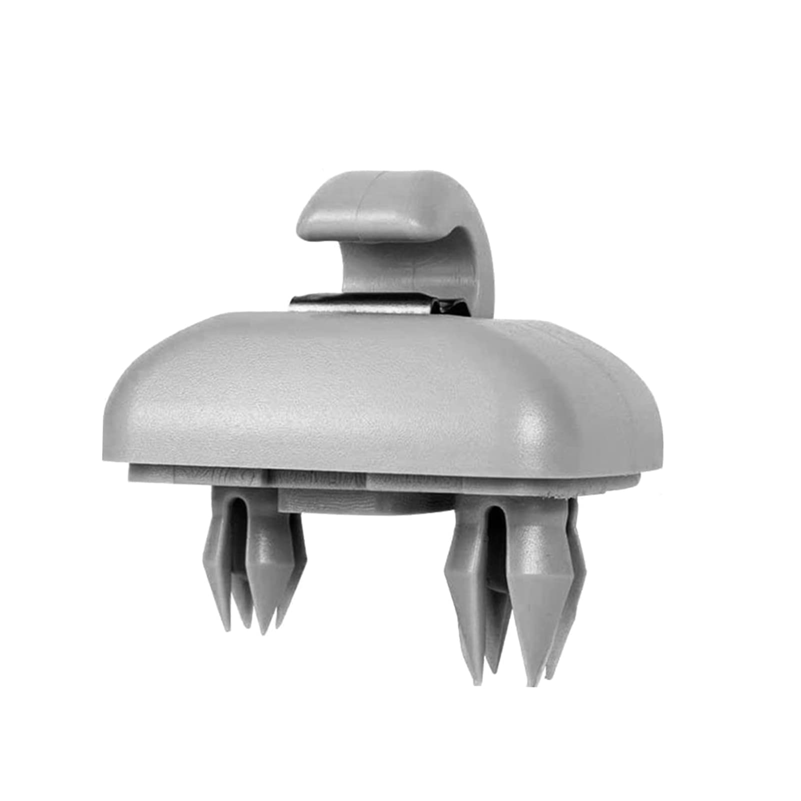 Shkalacar 1 Stück Auto Sonnenblende Haken, Auto Sonnenblende Clip Haken, Haken für Sonnenblenden Kompatibel mit Audi A1 A3 A4 A5 Q3 Q5 (8E0 857 562) A7 B6 B7 B8 S4 S5, Grau von Shkalacar