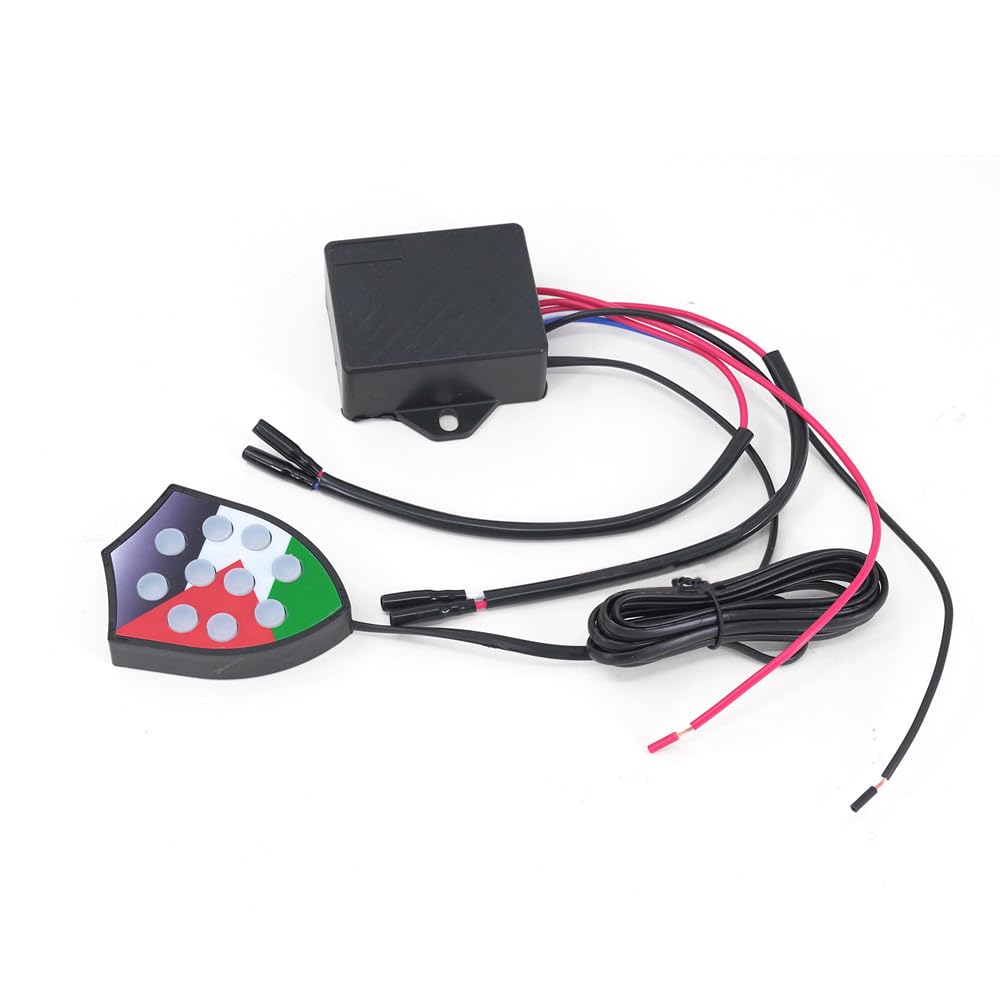 Shkalacar 12V/24V 10 Sound Autohupen Controller, Wasserdichte Musikalische Elektronische Horn Schnecke Trompeten mit Halterungen und Schrauben ausgestattet, Alarm Controller Regler Monitor ersatz Kit von Shkalacar