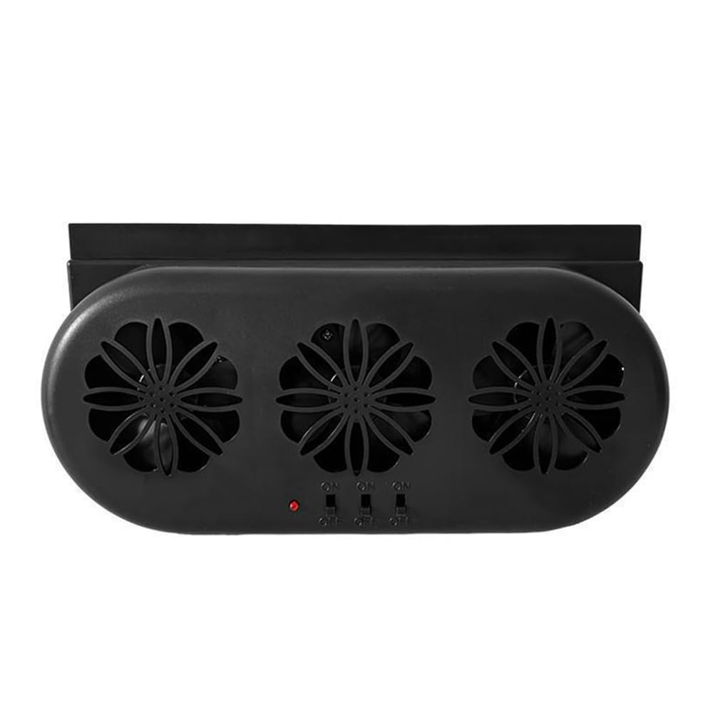 Shkalacar 3 Lüfter Auto Abluftventilator, USB Kfz Kühlerventilator mit unabhängigem Schalter, Dreifach Lüfterdesign, Silent Luftzirkulationsventilator Ventilator für Wärme ableiten (Schwarz, USB) Shkalacar 3 Lüfter Auto Abluftventilator, USB Kfz Kühlerventilator mit unabhängigem Schalter, Dreifach Lüfterdesign, Silent Luftzirkulationsventilator Ventilator für Wärme ableiten (Schwarz, USB) von Shkalacar