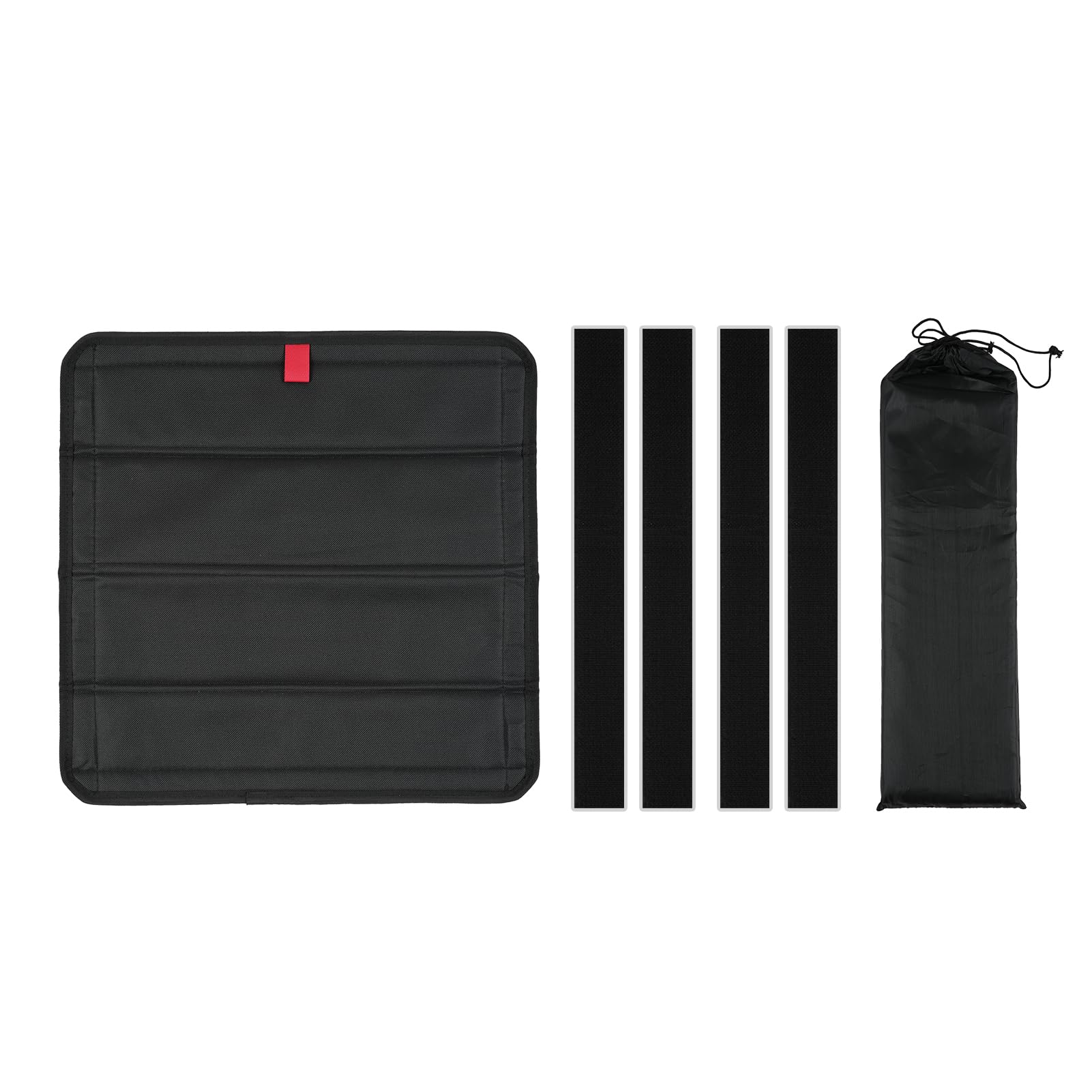 Shkalacar Magnetischer Wohnmobil Fensterschutz, Faltbar Dachfenster Sonnenschutz, UV Schutz, Fensterabdeckung für Anhänger (40,6 x 40,6 cm, Schwarz) von Shkalacar