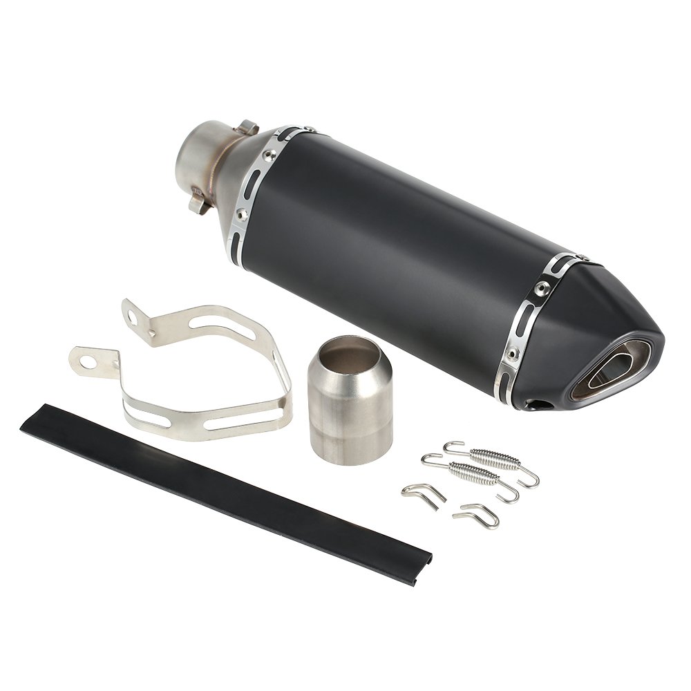 Shkalacar Universal Motorrad Auspuff Endrohr Klein Modifiziert 38mm-51mm mit Montagezubehör Passend für Motorrad ATV Shkalacar Universal Motorrad Auspuff Endrohr Klein Modifiziert 38mm-51mm mit Montagezubehör Passend für Motorrad ATV von Shkalacar