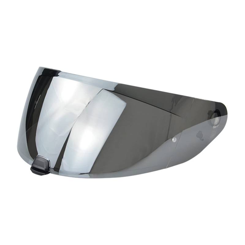 Shkalacar Motorrad Windschutzscheibe Helmlinse Ersatz für HJC i70 i10 Helm, Anti UV, Antibeschlag und Antikratzer Helmvisier(Silber) von Shkalacar