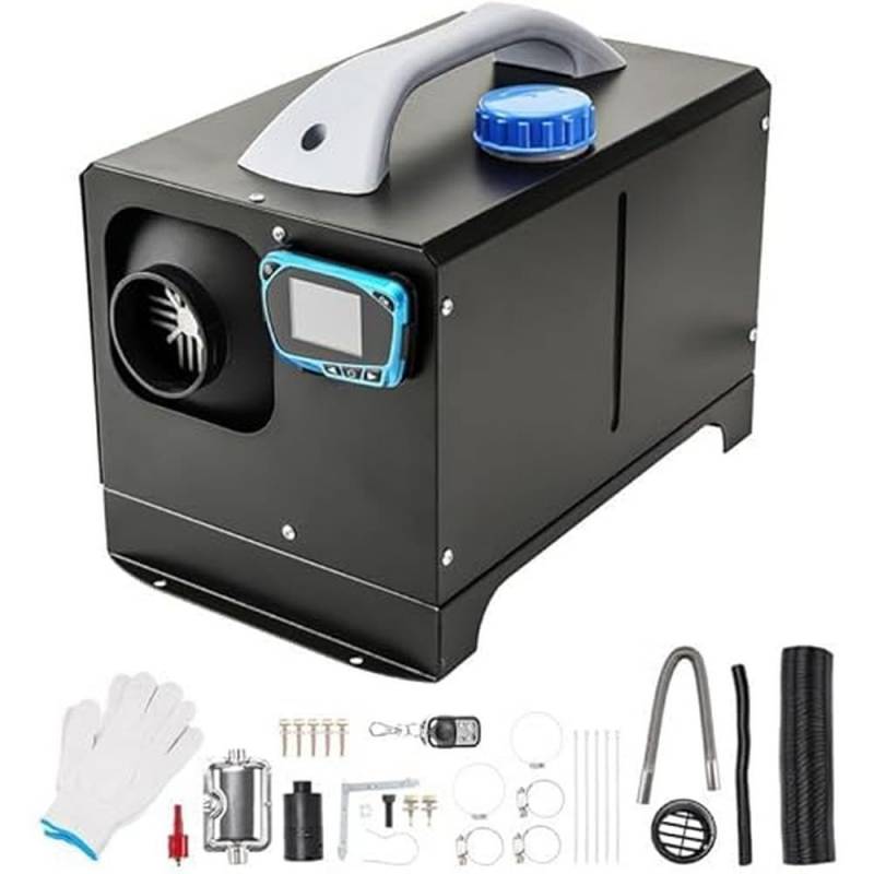 ShockFlo Standheizung Diesel, 12V 5KW Dieselheizung Diesel-Luftheizung All-in-One mit Fernbedienung & LCD-Bildschirm, Schnelles Aufheizen, Air Standheizung für Auto LKW Wohnmobil Bus RV, Boote von ShockFlo