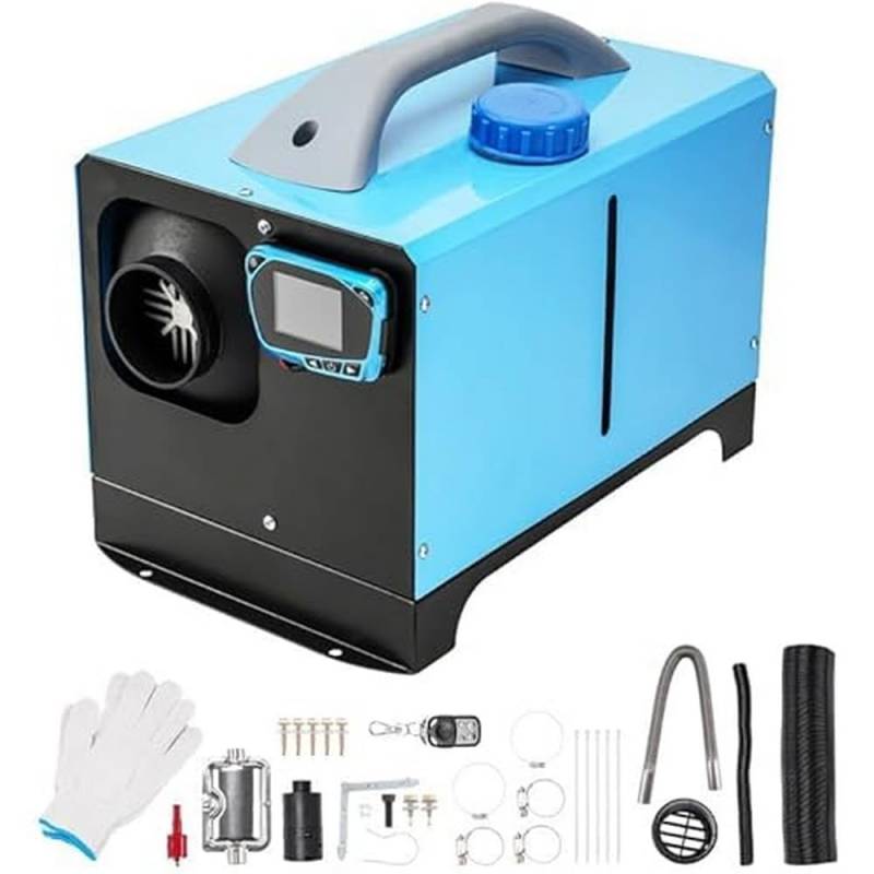 ShockFlo Standheizung Diesel, 12V 5KW Dieselheizung Diesel-Luftheizung All-in-One mit Fernbedienung & LCD-Bildschirm, Schnelles Aufheizen, Air Standheizung für Auto LKW Wohnmobil Bus RV, Boote von ShockFlo