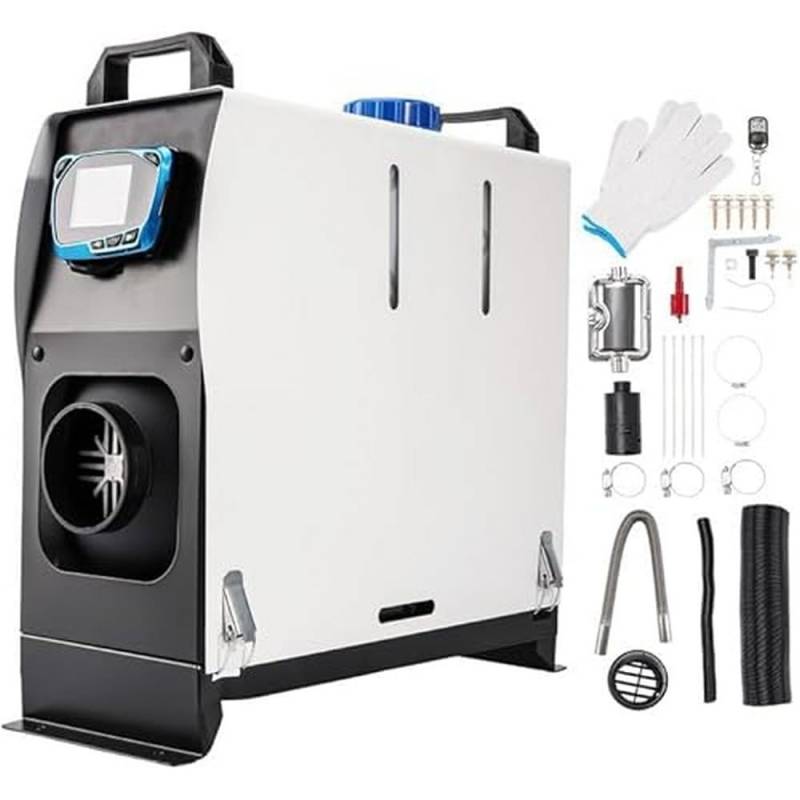 ShockFlo Standheizung Diesel, 12V 5KW Dieselheizung Diesel-Luftheizung All-in-One mit Fernbedienung & LCD-Bildschirm, Schnelles Aufheizen, Air Standheizung für Auto LKW Wohnmobil Bus RV, Boote von ShockFlo