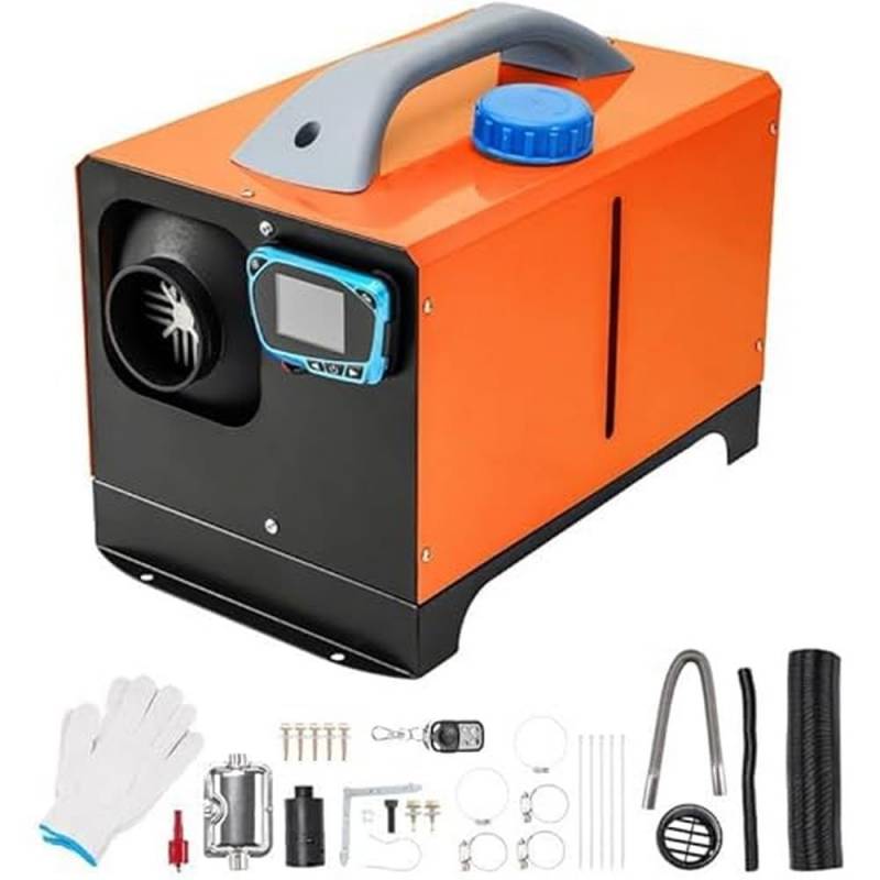 ShockFlo Standheizung Diesel, 12V 5KW Dieselheizung Diesel-Luftheizung All-in-One mit Fernbedienung & LCD-Bildschirm, Schnelles Aufheizen, Air Standheizung für Auto LKW Wohnmobil Bus RV, Boote von ShockFlo