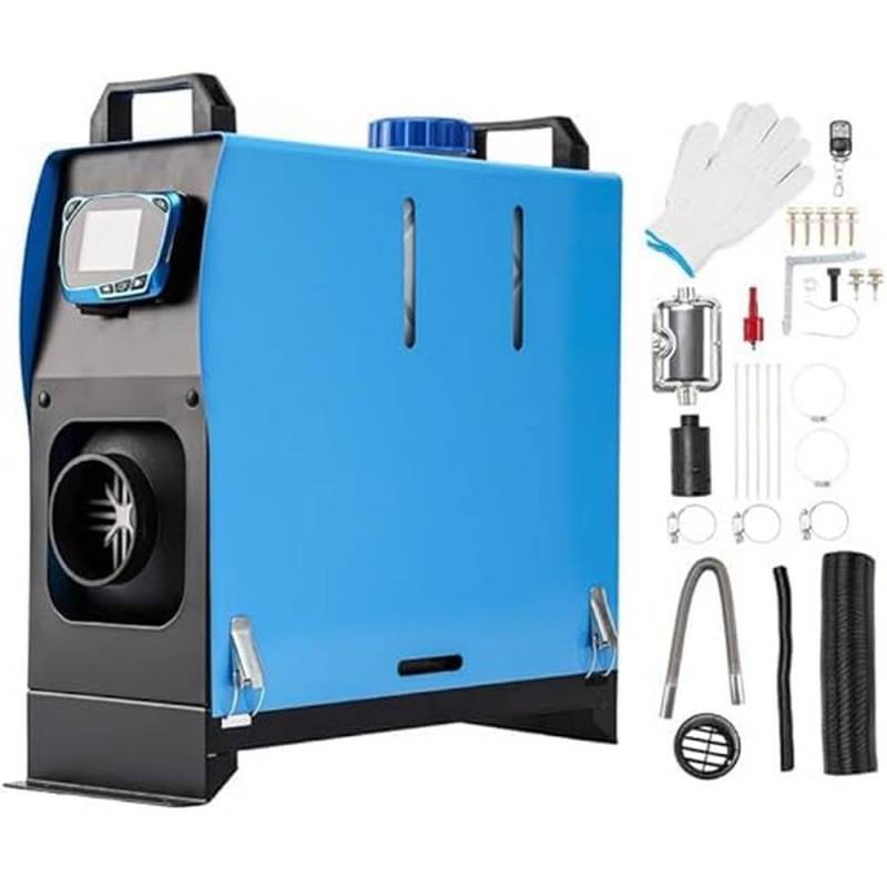 ShockFlo Standheizung Diesel, 12V 5KW Dieselheizung Diesel-Luftheizung All-in-One mit Fernbedienung & LCD-Bildschirm, Schnelles Aufheizen, Air Standheizung für Auto LKW Wohnmobil Bus RV, Boote von ShockFlo