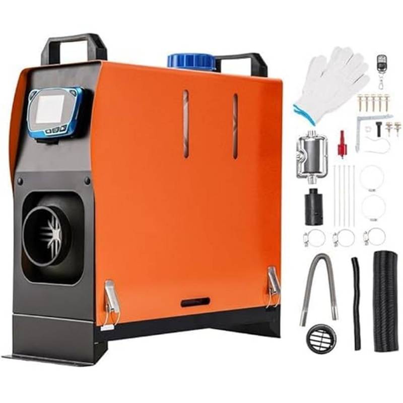 ShockFlo Standheizung Diesel, 12V 5KW Dieselheizung Diesel-Luftheizung All-in-One mit Fernbedienung & LCD-Bildschirm, Schnelles Aufheizen, Air Standheizung für Auto LKW Wohnmobil Bus RV, Boote von ShockFlo