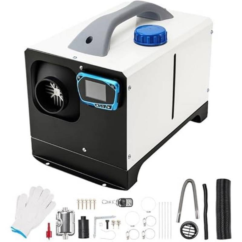 ShockFlo Standheizung Diesel, 12V 5KW Dieselheizung Diesel-Luftheizung All-in-One mit Fernbedienung & LCD-Bildschirm, Schnelles Aufheizen, Air Standheizung für Auto LKW Wohnmobil Bus RV, Boote von ShockFlo