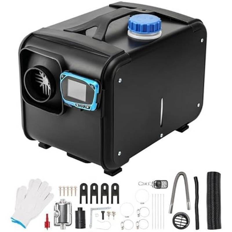 ShockFlo Standheizung Diesel, 12V 5KW Dieselheizung Diesel-Luftheizung All-in-One mit Fernbedienung & LCD-Bildschirm, Schnelles Aufheizen, Air Standheizung für Auto LKW Wohnmobil Bus RV, Boote von ShockFlo