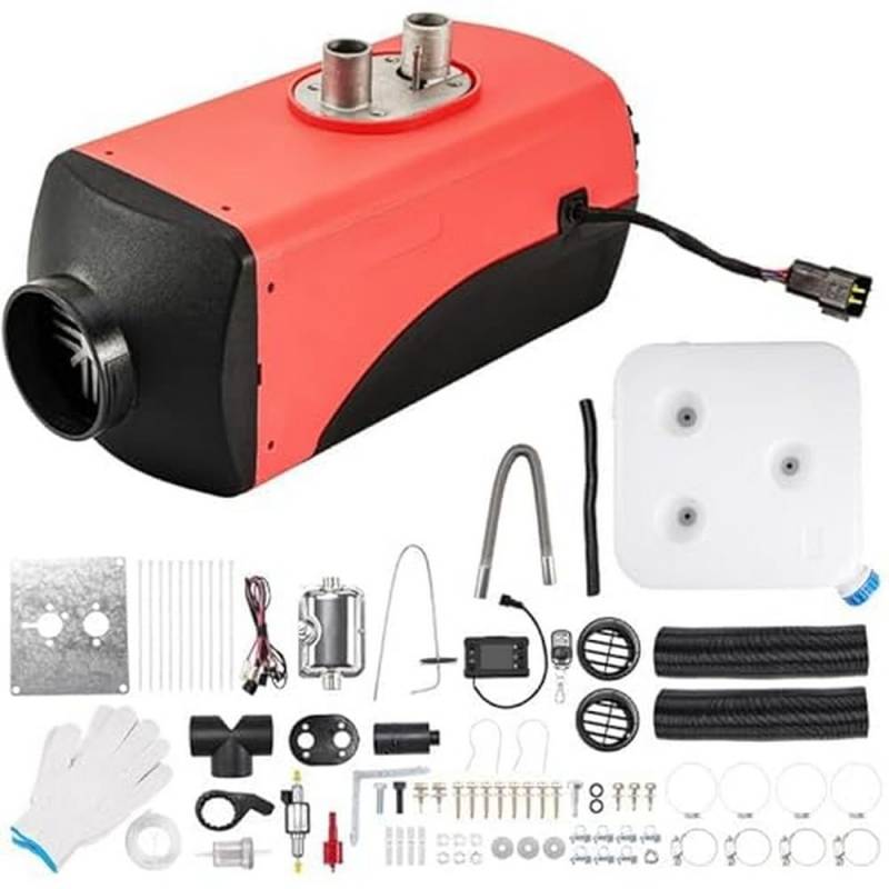 ShockFlo Standheizung Diesel, 24V 5KW Dieselheizung Diesel-Luftheizung All-in-One mit Fernbedienung & LCD-Bildschirm, Schnelles Aufheizen, Air Standheizung für Auto LKW Wohnmobil Bus RV, Boote von ShockFlo