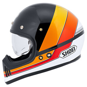 Shoei Ex-Zero Equation TC-10 Integralhelm Schwarz Orange Rot Weiss von Shoei