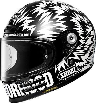 Shoei Glamster-06 Neighborhood X, Integralhelm - Schwarz/Weiß - XL von Shoei