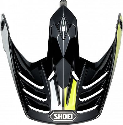 Shoei Hornet Adv Sovereign, Helmschirm - Neon-Gelb/Schwarz/Weiß von Shoei