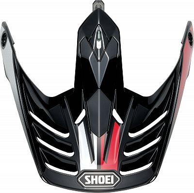 Shoei Hornet Adv Sovereign, Helmschirm - Schwarz/Rot/Weiß von Shoei