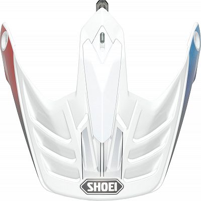 Shoei Hornet Adv Sovereign, Helmschirm - Weiß/Blau/Rot von Shoei