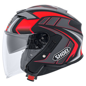 Shoei J-Cruise II Aglero TC-1 Jethelm Matt Schwarz Rot Grau von Shoei