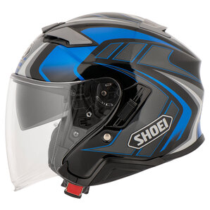 Shoei J-Cruise II Aglero TC-2 Jethelm Schwarz Blau Grau von Shoei