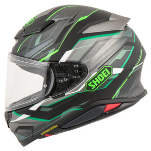 Shoei NXR 2 Capriccio TC-4 Integralhelm Matt Schwarz Grün Grau Weiss von Shoei