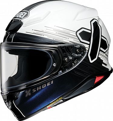 Shoei NXR2 Ideograph, Integralhelm - Schwarz/Weiß/Blau - M von Shoei