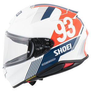 Shoei NXR2 Marquez Retro TC-10 Integralhelm Weiss Rot Schwarz von Shoei