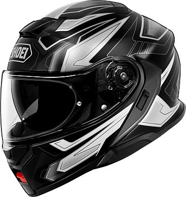 Shoei Neotec 3 Anthem, Klapphelm - Schwarz/Weiß/Grau - XL von Shoei