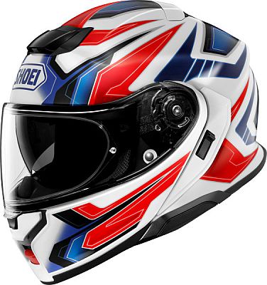 Shoei Neotec 3 Anthem, Klapphelm - Weiß/Rot/Blau - XL von Shoei