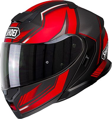 Shoei Neotec 3 Grasp, Klapphelm - Schwarz/Rot/Grau - S von Shoei