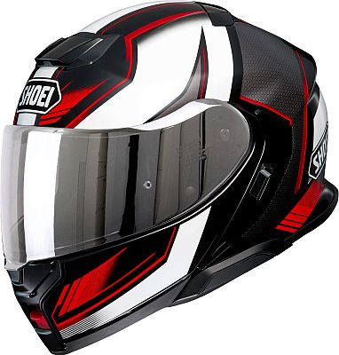 Shoei Neotec 3 Grasp, Klapphelm - Schwarz/Weiß/Rot - M von Shoei