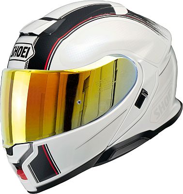 Shoei Neotec 3 Satori, Klapphelm - Weiß/Schwarz/Rot - L von Shoei