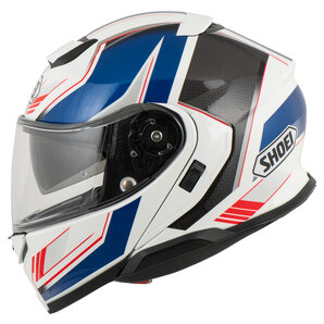 Shoei Neotec 3 Grasp TC-10 Klapphelm Weiss Blau Anthrazit Rot von Shoei