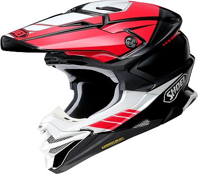 Shoei VFX-WR 06 Jammer, Crosshelm - Schwarz/Rot/Weiß - M von Shoei