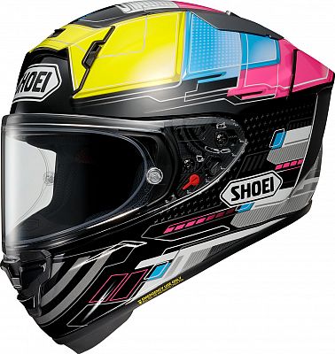 Shoei X-SPR Pro Proxy, Integralhelm - Schwarz/Gelb/Blau/Pink - XS von Shoei