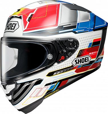 Shoei X-SPR Pro Proxy, Integralhelm - Weiß/Rot/Blau/Grau - S von Shoei