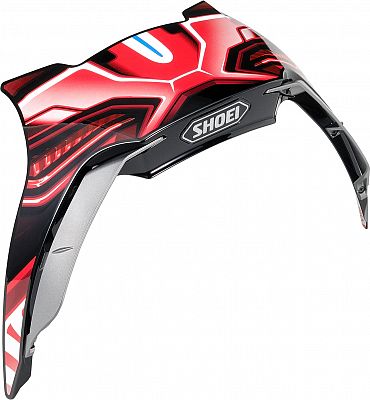 Shoei X-Spirit III Aerodyne, Spoiler - Rot/Schwarz/Grau von Shoei