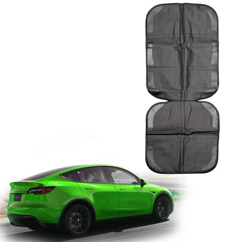Shop4EV Kindersitz Unterlage Sitzschoner Autositzschoner Isofix geeignet Universell für Textil- und Ledersitze Schutz Anti-Rutsch von Shop4EV