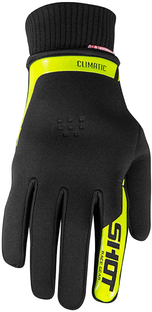 Shot Erwachsene Climatic Handschuhe (Schwarz/Neon Gelb, Größe 12) von Shot