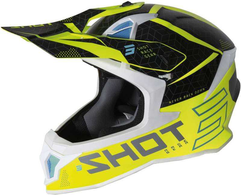 Shot Erwachsene Helm Lite Core Glossy (Größe XL, Neon Gelb) von Shot