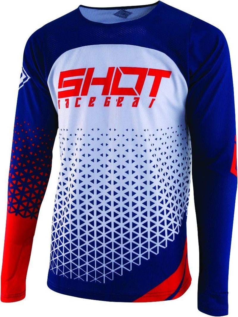 SHOT Trikot Aerolite Delta, blau/rot, Größe XXL von SHOT