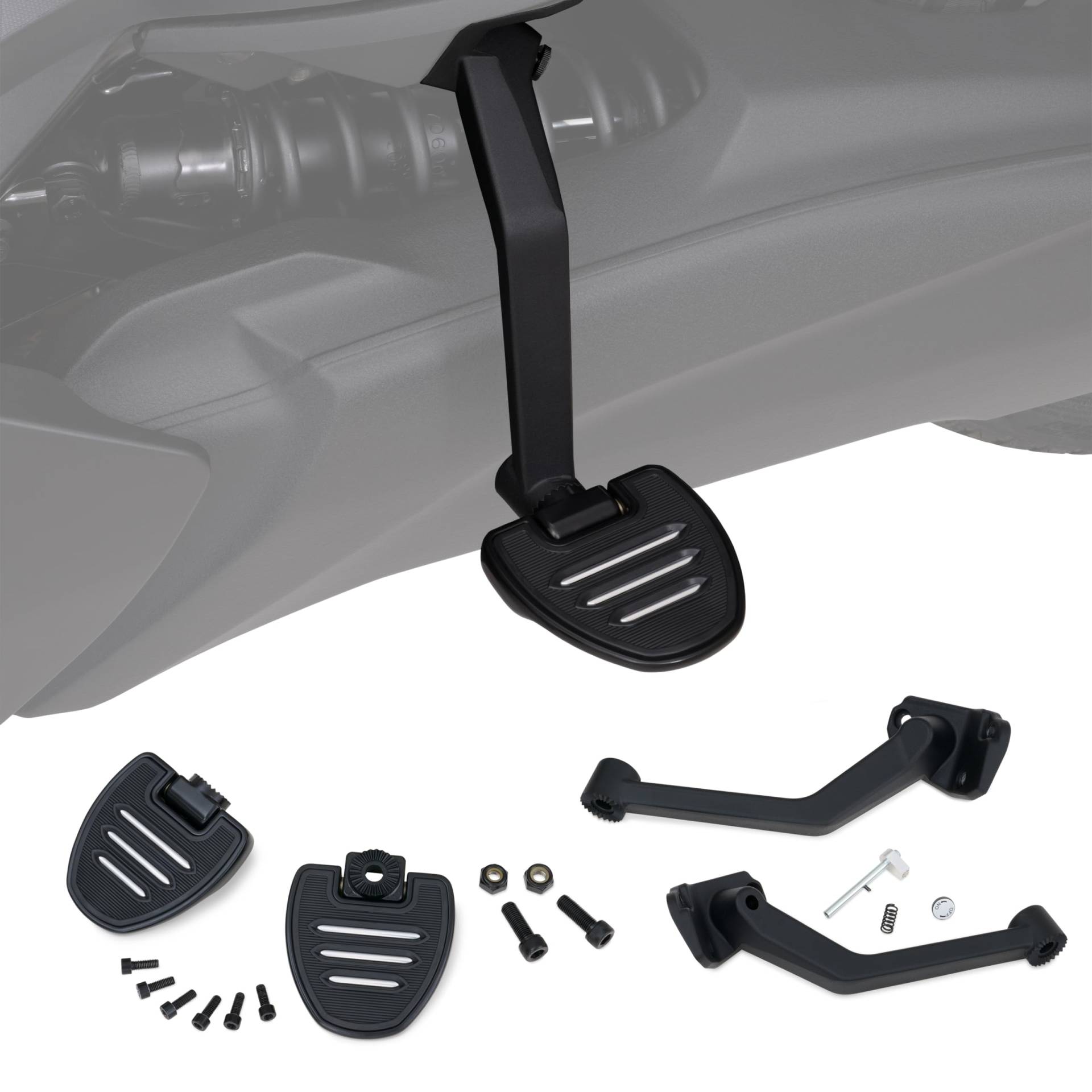 Show Chrome verstellbare Can-Am Ryker Commander Fußbretter – Satinschwarz, 10,2 x 10,2 cm, Aluminiumguss mit hochdichtem Gummi, Vibrationsdämpfung, einfache Installation, passend für Modelle ab 2019 Show Chrome verstellbare Can-Am Ryker Commander Fußbretter – Satinschwarz, 10,2 x 10,2 cm, Aluminiumguss mit hochdichtem Gummi, Vibrationsdämpfung, einfache Installation, passend für Modelle ab 2019 von Show Chrome Accessories