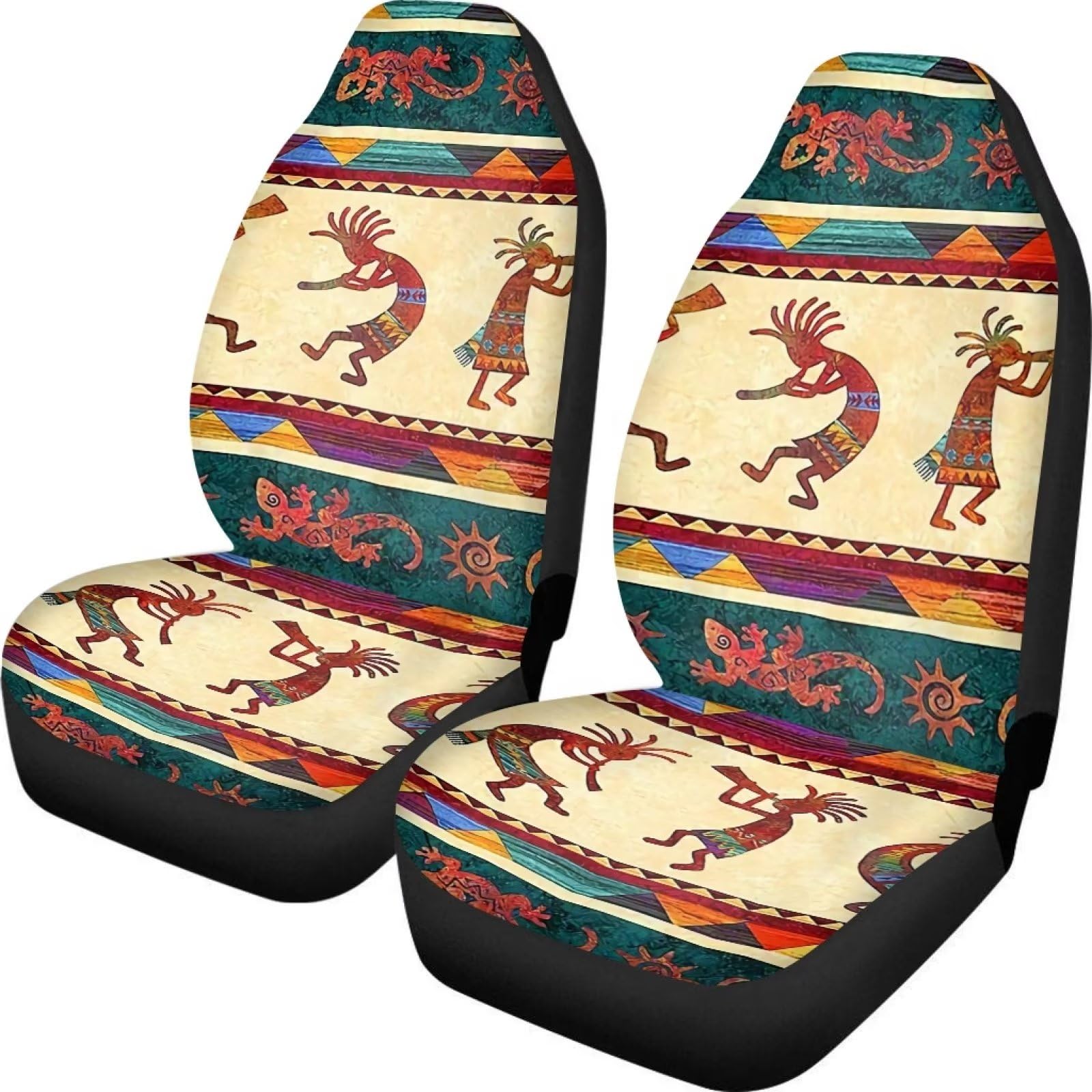 Showudesigns Western Aztec Autositzbezüge, 2er-Set, Fahrzeugantrieb, Sitzbezüge, hohe Rückenlehne, universal, passend für die meisten SUV, Van, LKW, Limousine, indischer Stil Showudesigns Western Aztec Autositzbezüge, 2er-Set, Fahrzeugantrieb, Sitzbezüge, hohe Rückenlehne, universal, passend für die meisten SUV, Van, LKW, Limousine, indischer Stil von Showudesigns