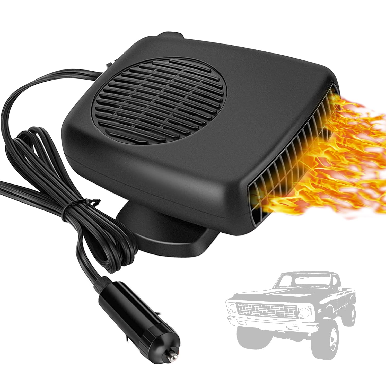 Showvigor Auto-Heizung, 12 V, 150 W, tragbare Windschutzscheibenheizung, Defogger, Entfroster, 2-in-1-Schnellheizung, Fahrzeugheizung, Automatische Windschutzscheibenheizung Showvigor Auto-Heizung, 12 V, 150 W, tragbare Windschutzscheibenheizung, Defogger, Entfroster, 2-in-1-Schnellheizung, Fahrzeugheizung, Automatische Windschutzscheibenheizung von Showvigor