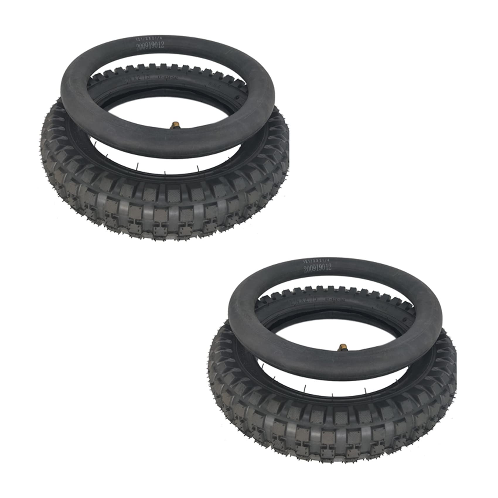 2X 12 1/2 x 2,75 Reifen 12,5 X2,75 Reifen für 49Cc Dirt Bike Reifen Mx350 Mx400 Roller (Innen- und Außenreifen) von Shuimitao