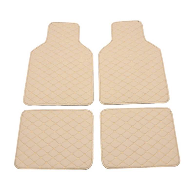 FußMatten Auto Auto Fussmatte Auto Zubehör Gummi Auto Matten Auto Teppich Beige,One Size von Shulishishop