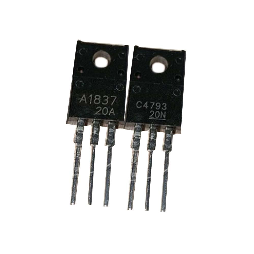 10 Stück A1837 C4793 2SA1837 2SC4793 (5 Stück * A1837 + 5 Stück * C4793) TO-220F Stereo-Paar-Röhre von Shunfaifuda