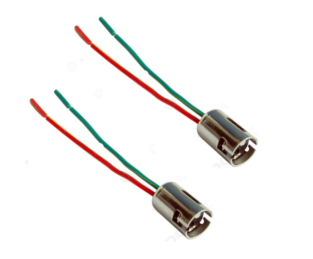 2x B15 B15D / BA15D FASSUNG 1 FADEN LAMPENFASSUNG SOCKEL STECKER GLÜHBIRNE BOOT 12V 24V von ShuoHui