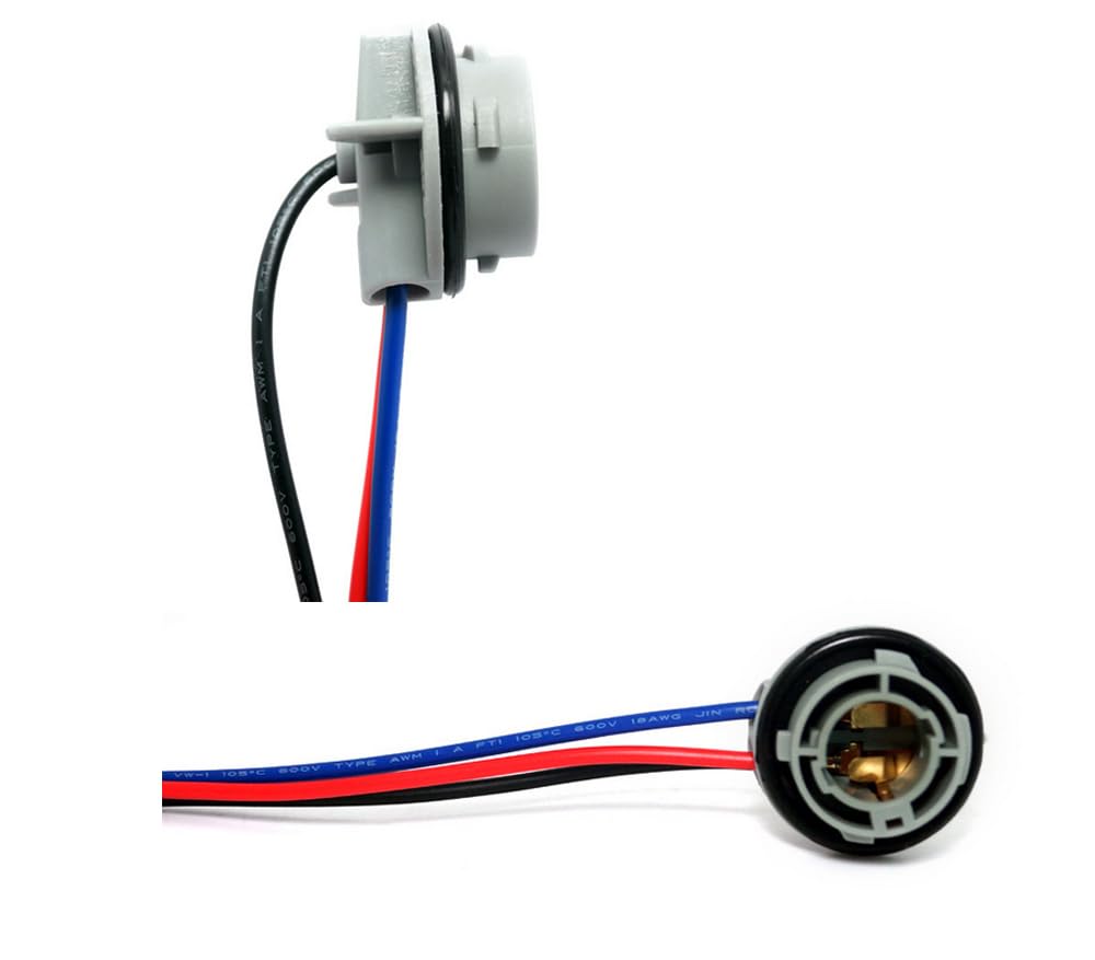 ShuoHui 2x P21W BA15s 1156 Fassung Sockel Kabel R5W R10W Auto Pins 180° Reparaturkabel 180 ShuoHui 2x P21W BA15s 1156 Fassung Sockel Kabel R5W R10W Auto Pins 180° Reparaturkabel 180 von ShuoHui